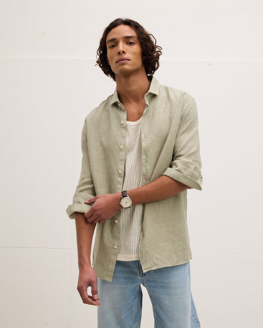 Soho Linen Garment Dye Shirt