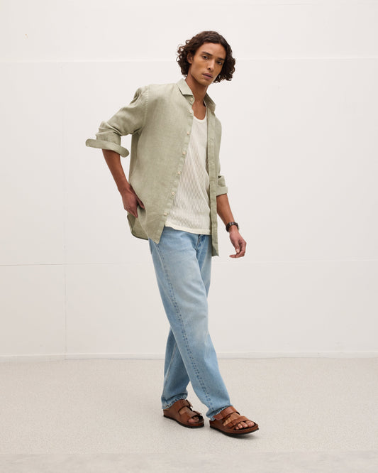Soho Linen Garment Dye Shirt