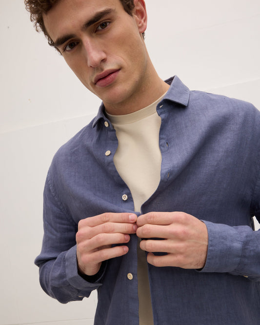 Soho Linen Garment Dye Shirt
