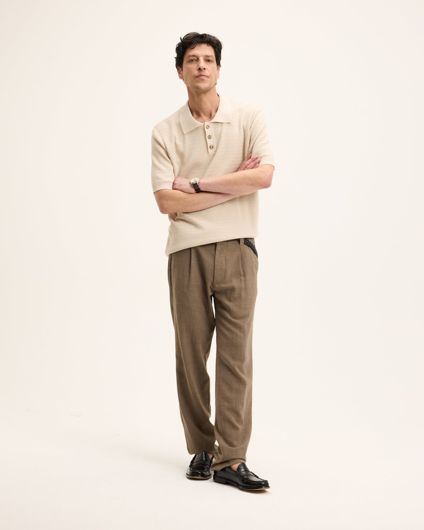 Pstructure Knitted Polo
