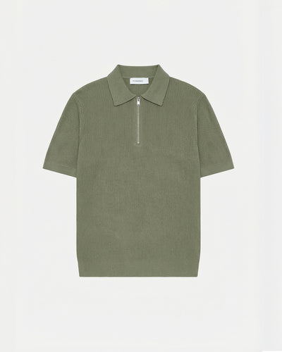 Par Knitted Zipper Polo