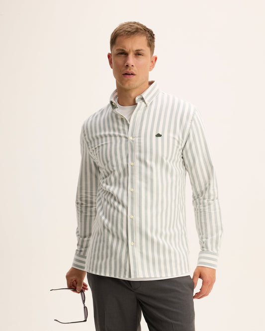 Seinfield Striped Cotton Shirt